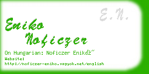 eniko noficzer business card